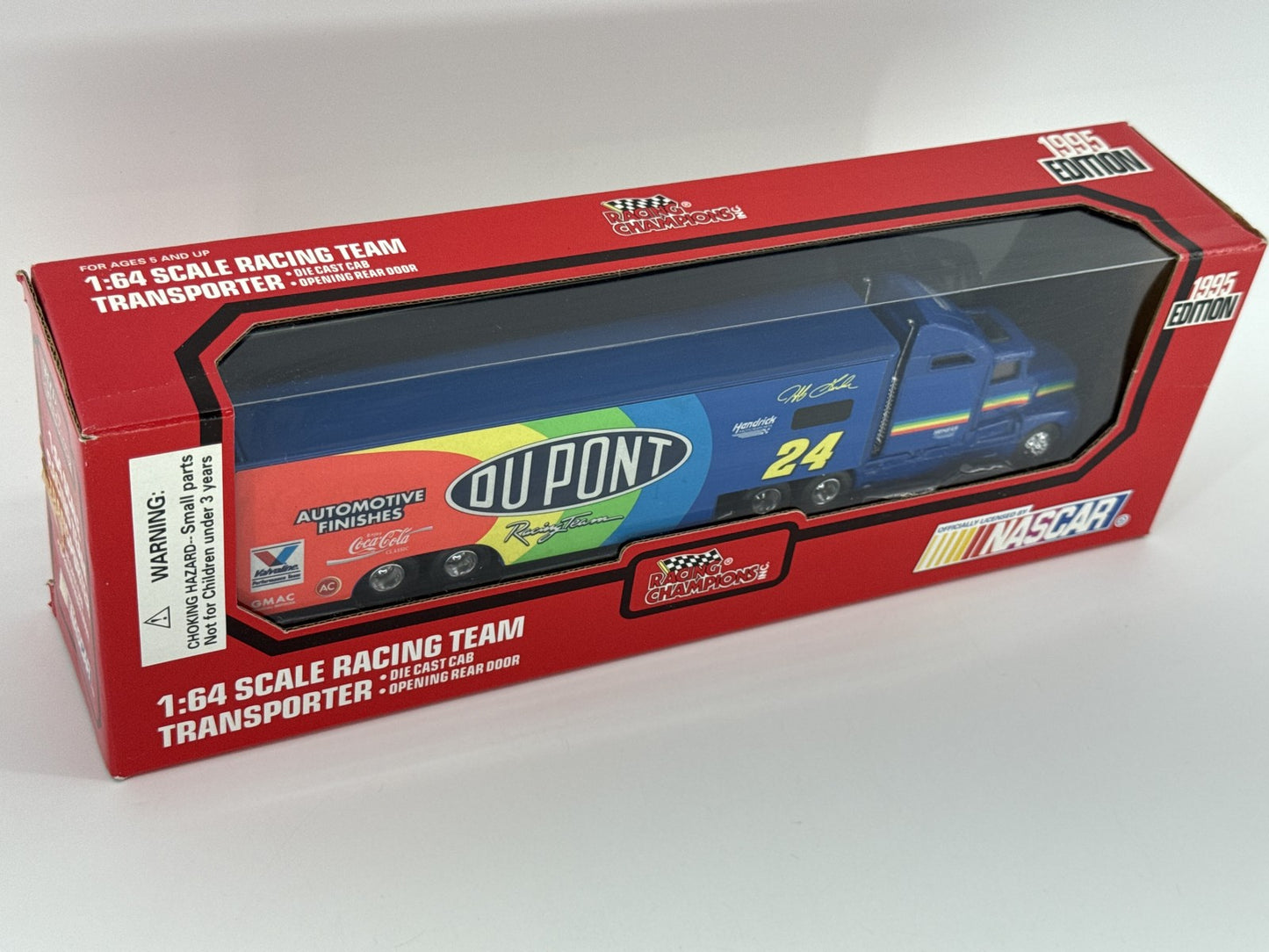 1995 Racing Champions Jeff Gordon #24 DuPont 1:64 Transporter Hauler