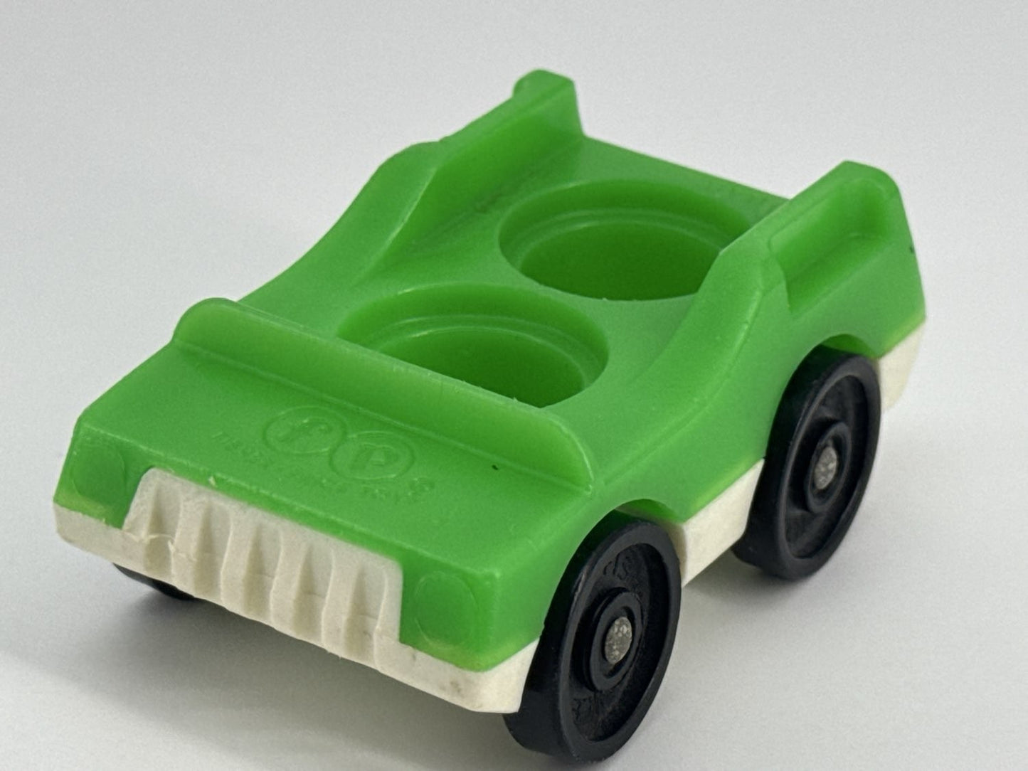 Fisher Price Little People Green & White 2 Seat Car Vehicle Toy