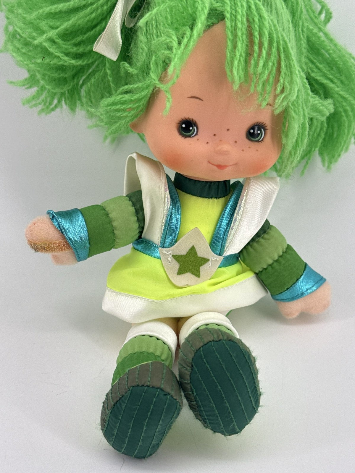 Rainbow Brite Patty O'Green Doll 1983 Hallmark Mattel 10" Yarn Hair