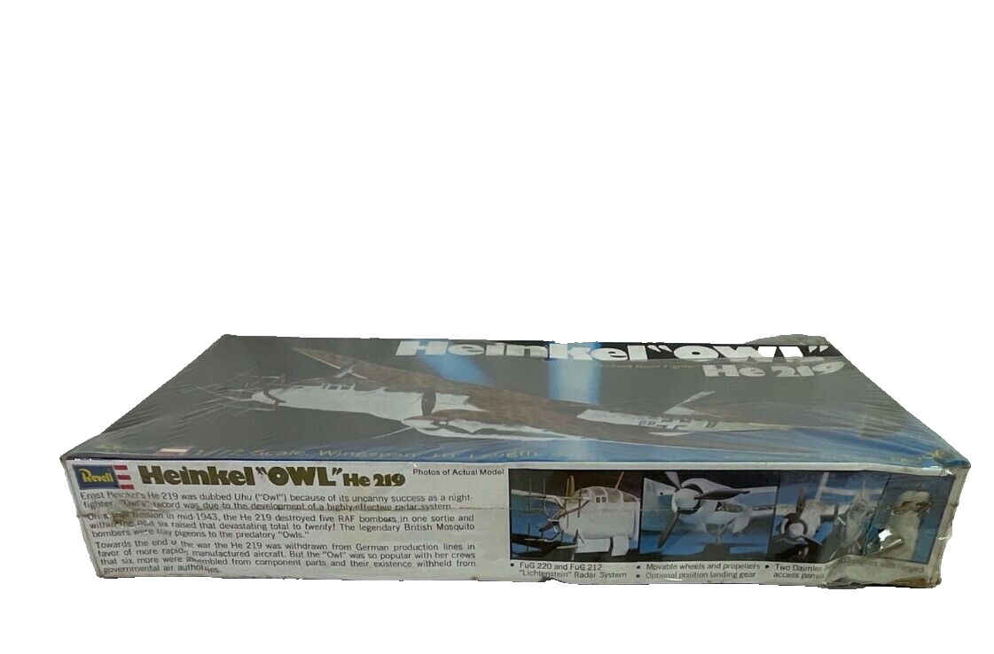 Revell Heinkel "Owl" He-219 1/72 Scale Model Kit 1973 Sealed RARE! 1731