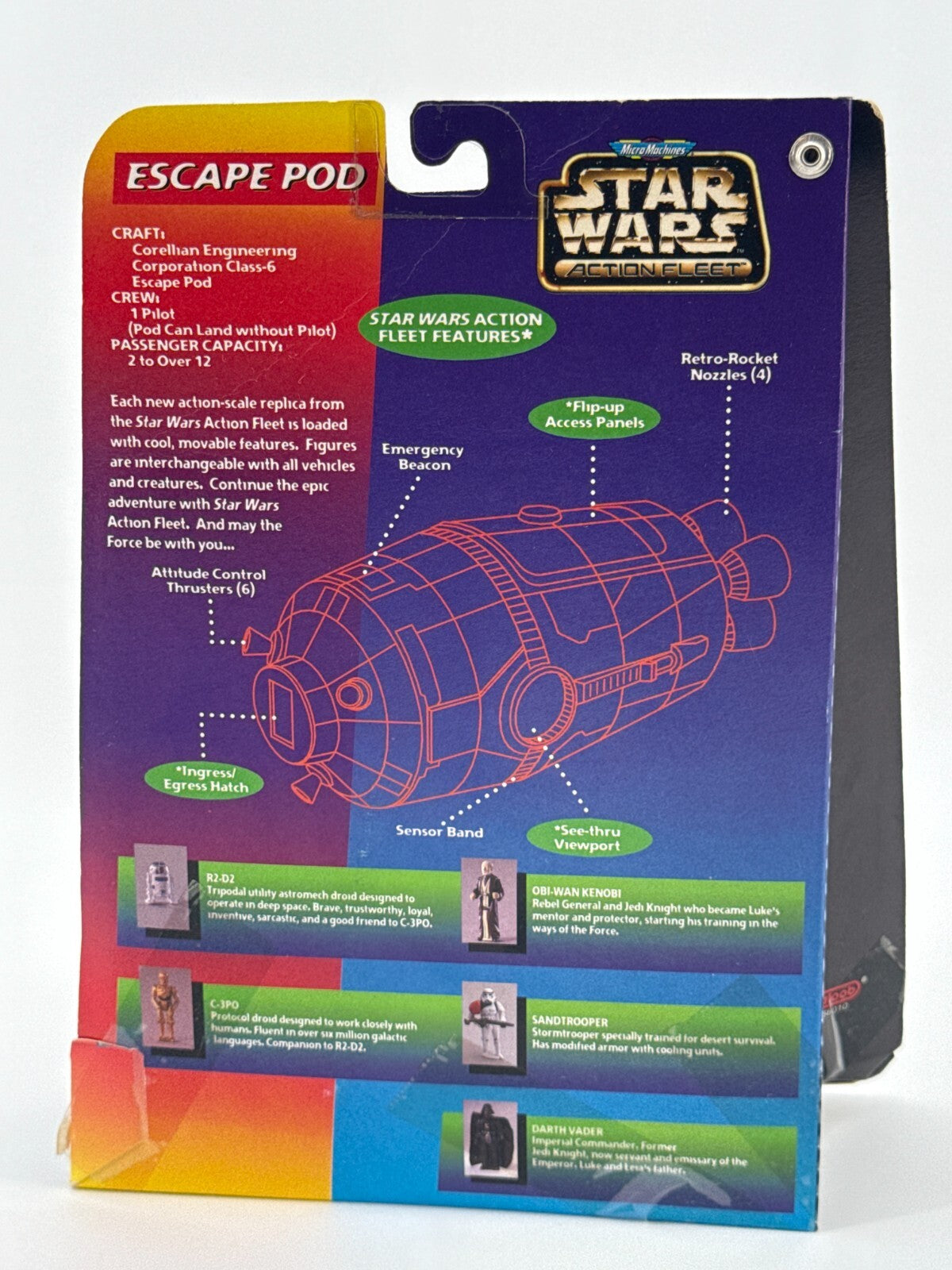 1996 Star Wars Action Fleet Battle Pack #7 Droid Escape Pod Galoob Micro Machine