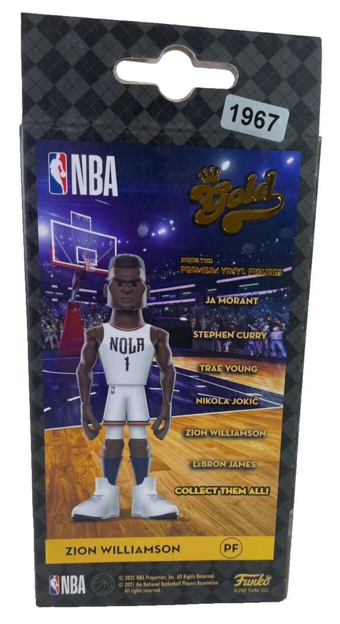 Funko Gold NBA Zion Williamson Chase Variant β 5" Premium Vinyl Figure β Pelican