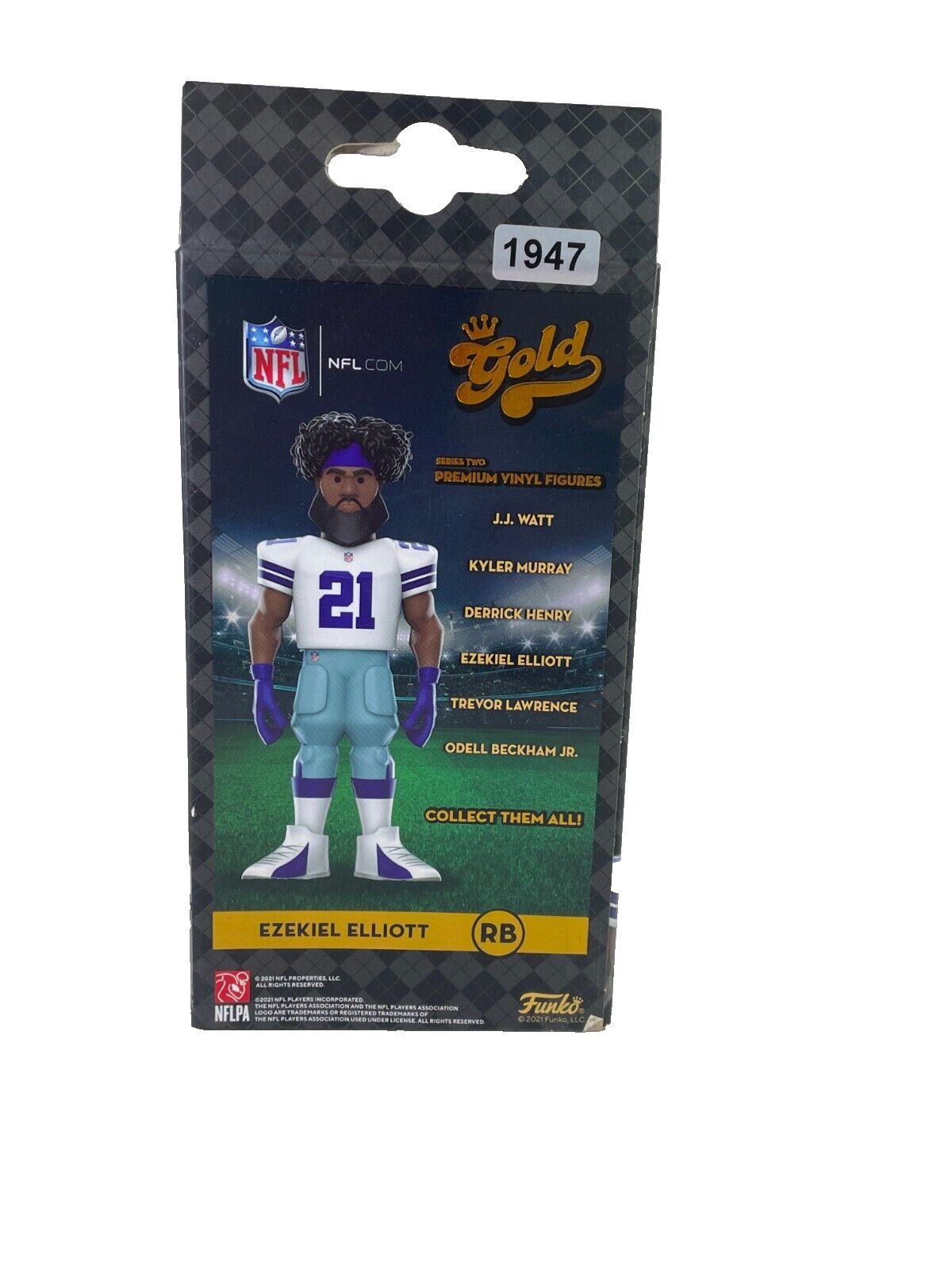Funko Gold NFL Ezekiel Elliott Chase Variant β 5β Premium Vinyl Figure 1947