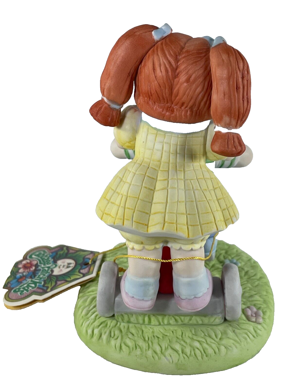 1985 Cabbage Patch Kids Gimme A Ride Ceramic Figurine Xavier Roberts w/ Tag