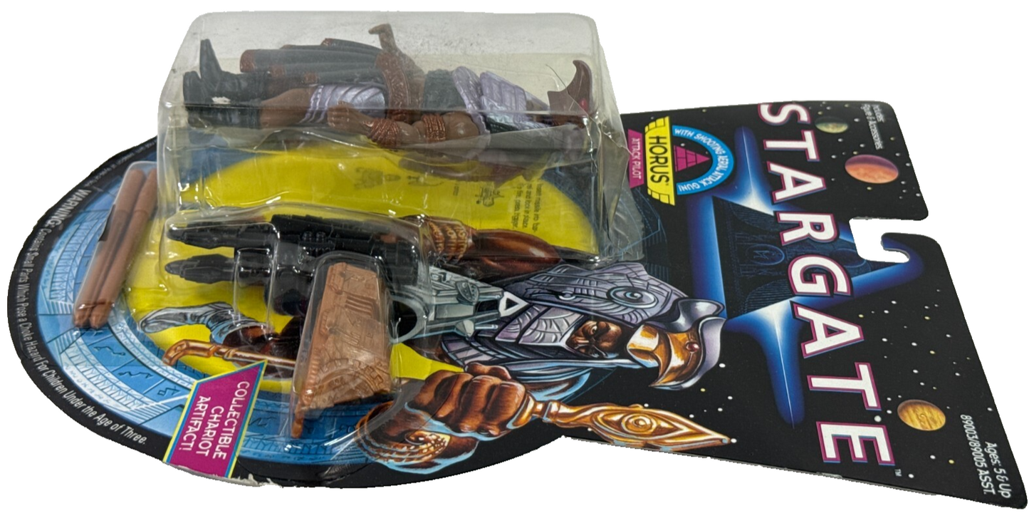 1994 Hasbro Stargate Horus Attack Pilot Figure w/ Accessories Carded READ