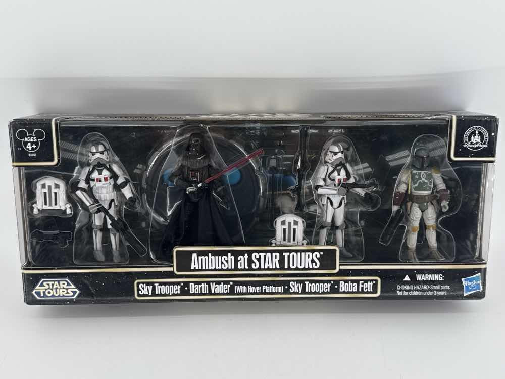 Star Wars Ambush At Star Tours Sky Trooper Darth Vader Boba Fett Disney 33245
