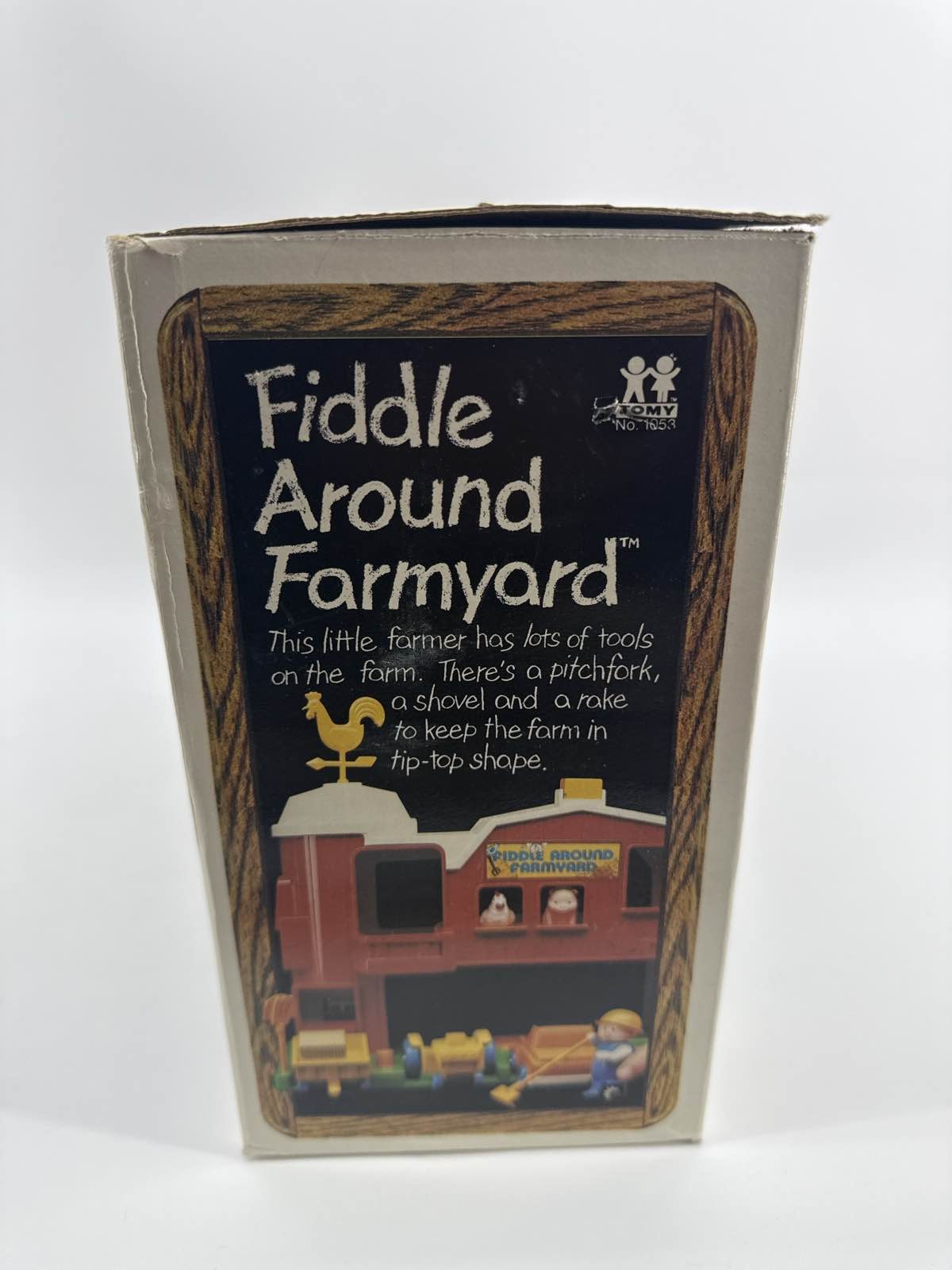 1981 Tomy Fiddle Around Farmyard Barn Playset 1053 Tractor Pickup Farmer