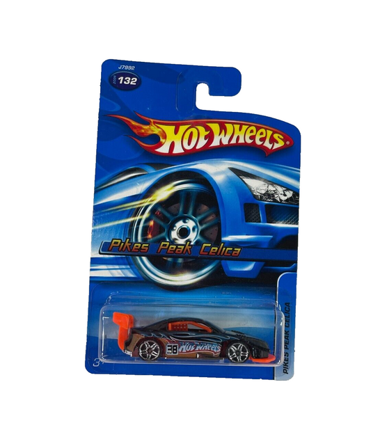 Hot Wheels Pikes Peak Celica #38 Black Orange Spoiler Diecast 2005 NM/C