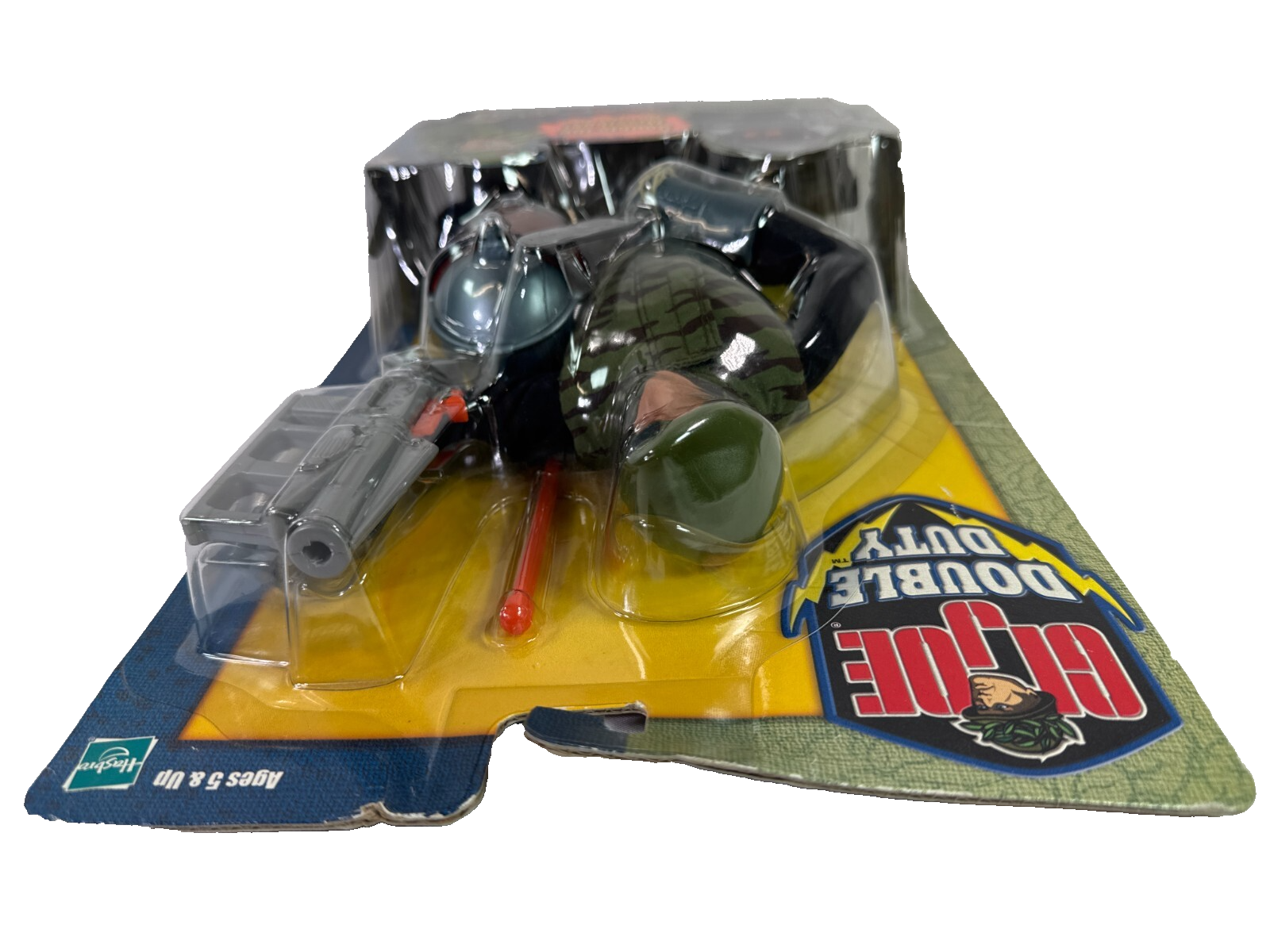 GI Joe Jungle Shield Double Duty 12" Action Figure Hasbro 2001 Harpoon Blaster