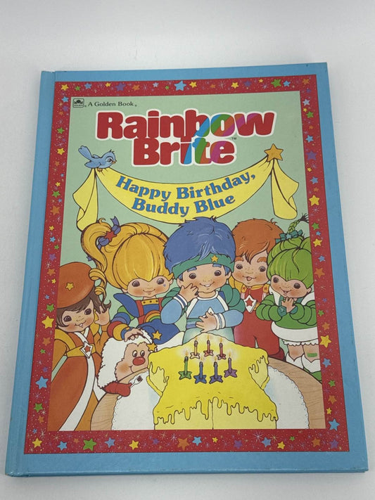 1984 Rainbow Brite Happy Birthday Buddy Blue Golden Book