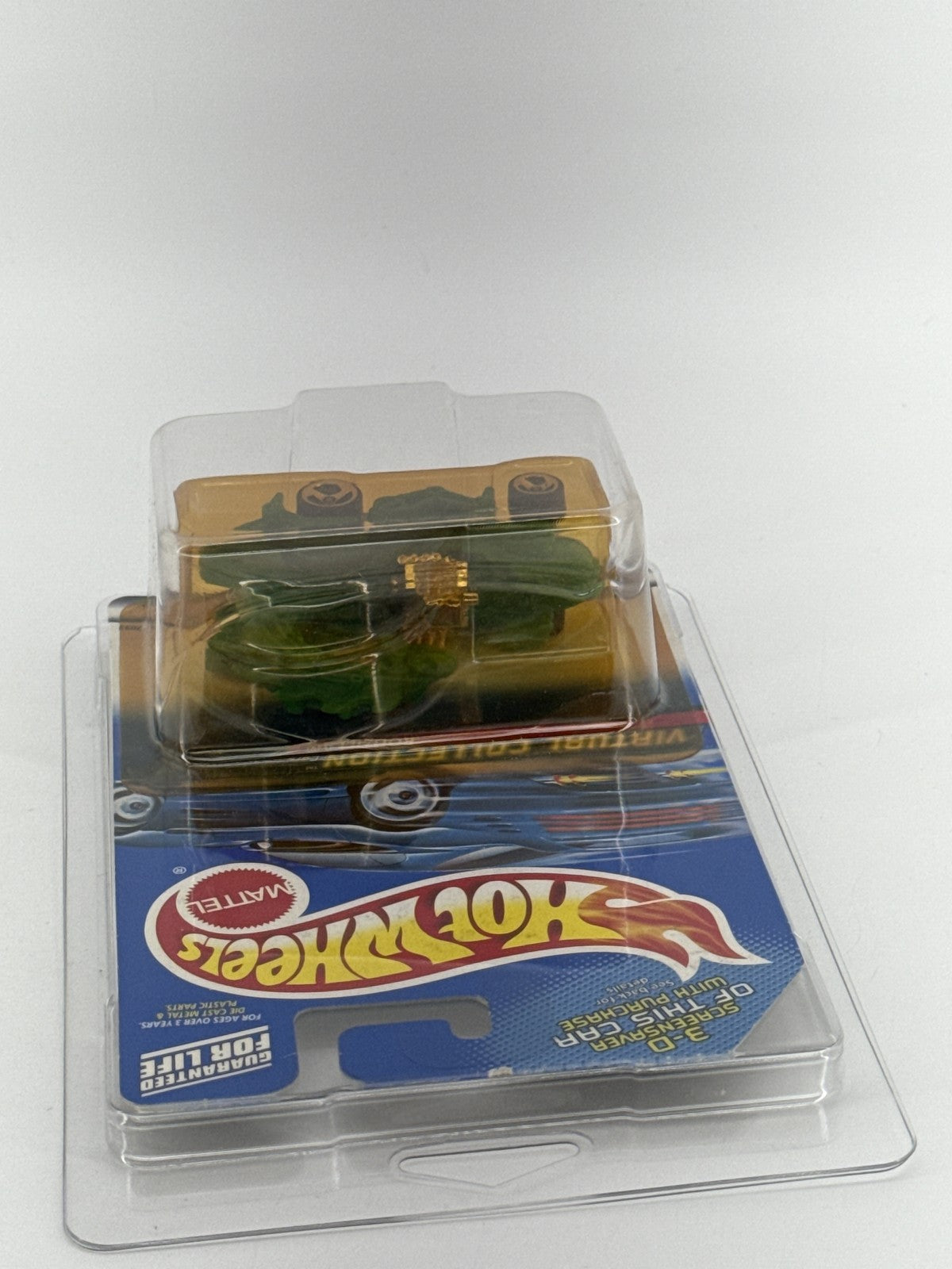 Vintage Hot Wheels RODZILLA Virtual Collection 2000 Green Gold Diecast Car New