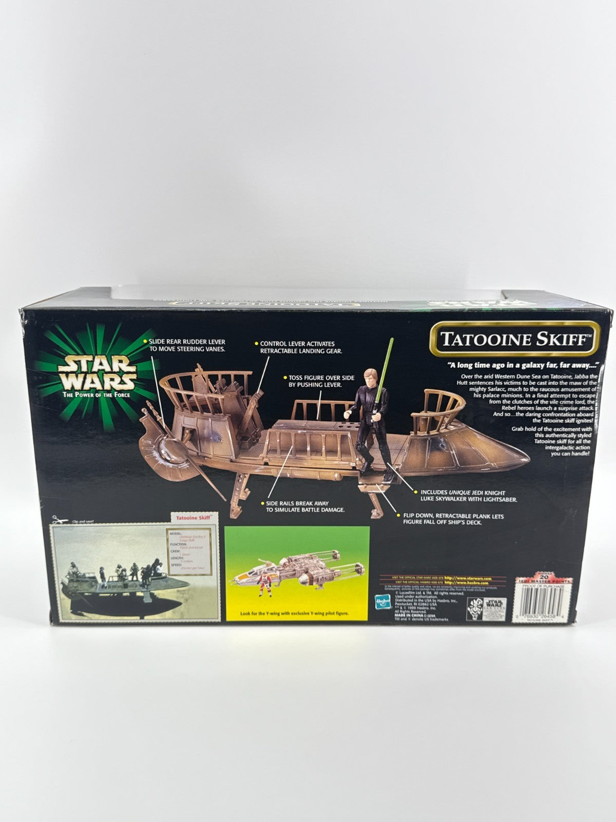Star Wars POTF Tatooine Skiff Luke Jedi Knight Vehicle 1999 Kenner New Sealed