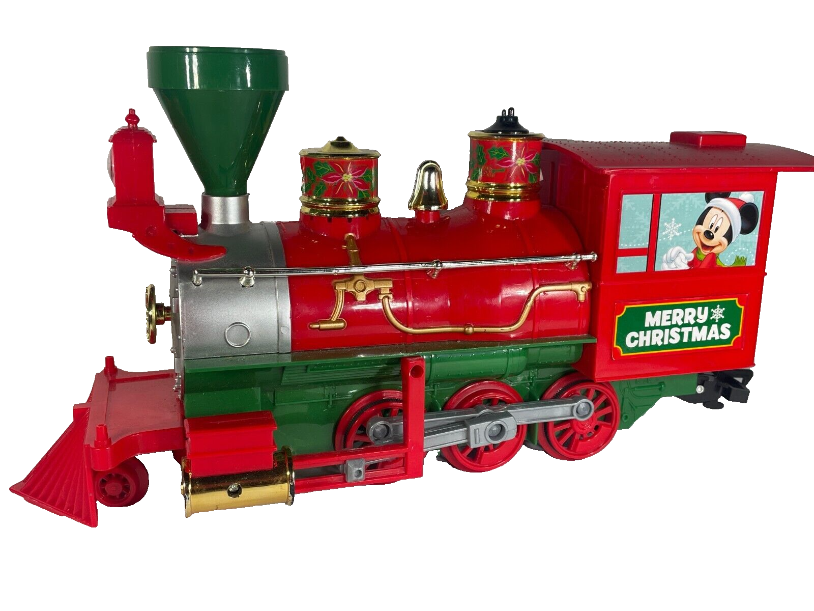 Disney Christmas Train Set Scientific Toys Battery Operated w/ Track & Cars