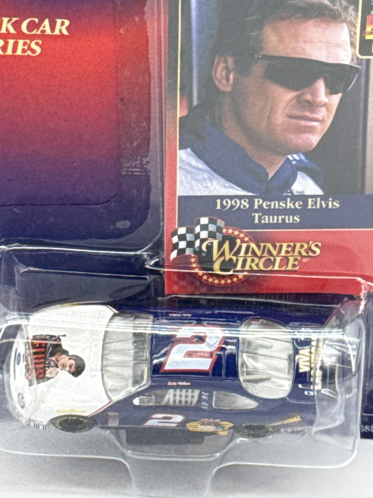 Vintage Winner's Circle Rusty Wallace 1998 Penske Elvis Taurus Diecast NASCAR Ca