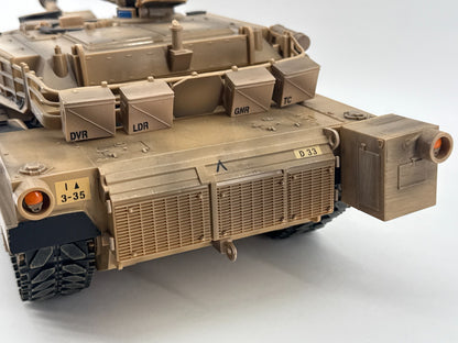 Elite Force M1A1 Abrams Tank 1:18 US Army Desert 2002 BlueBox BBI Realistic Mode