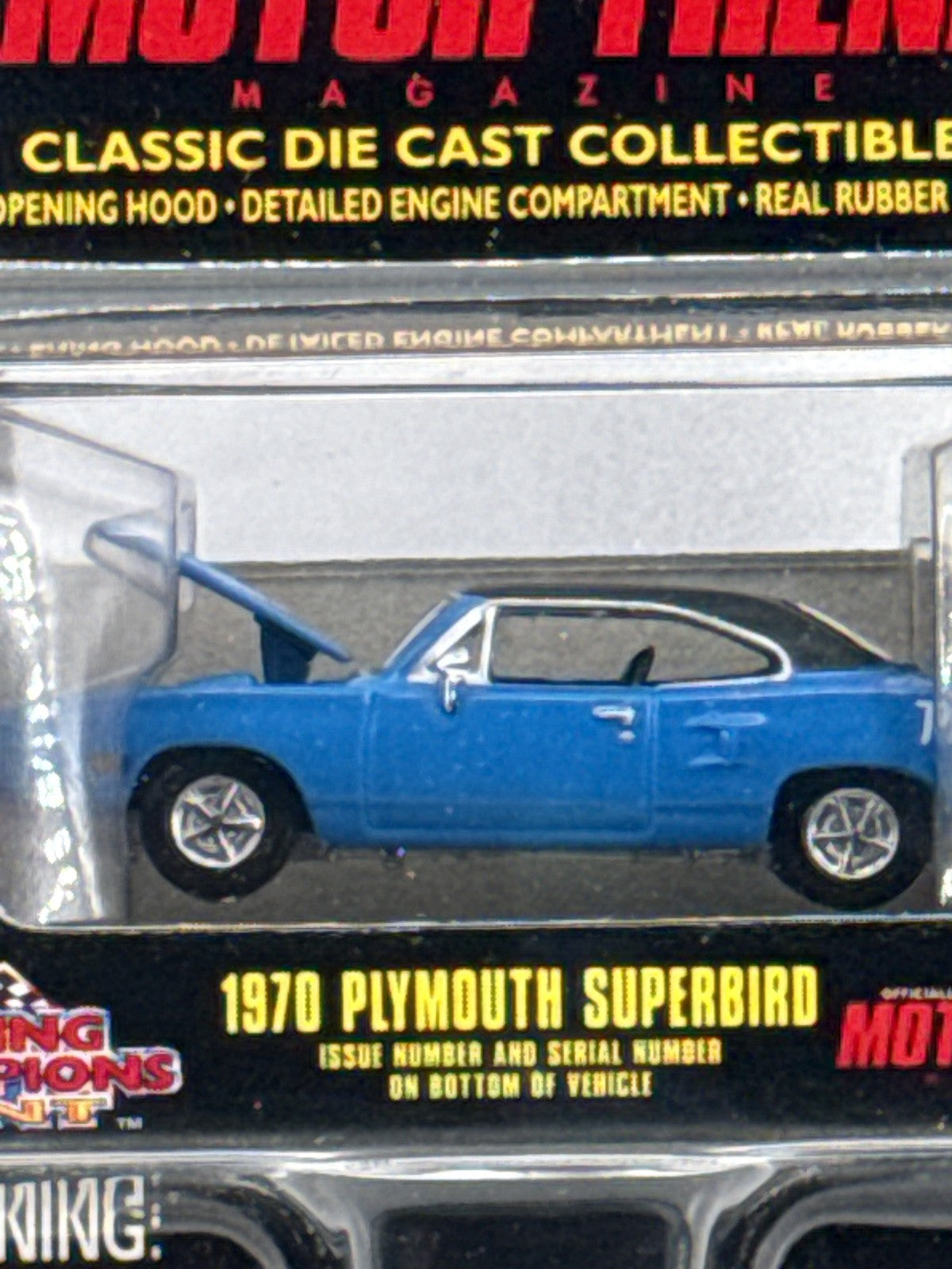 Vintage Racing Champions Mint 1970 Plymouth Superbird Die Cast Car Motor Trend N