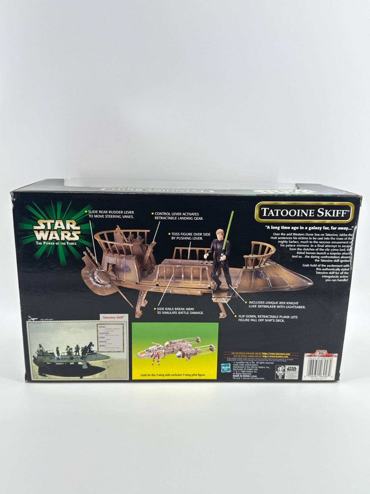 Star Wars POTF Tatooine Skiff Luke Jedi Knight Vehicle 1999 Kenner New Sealed