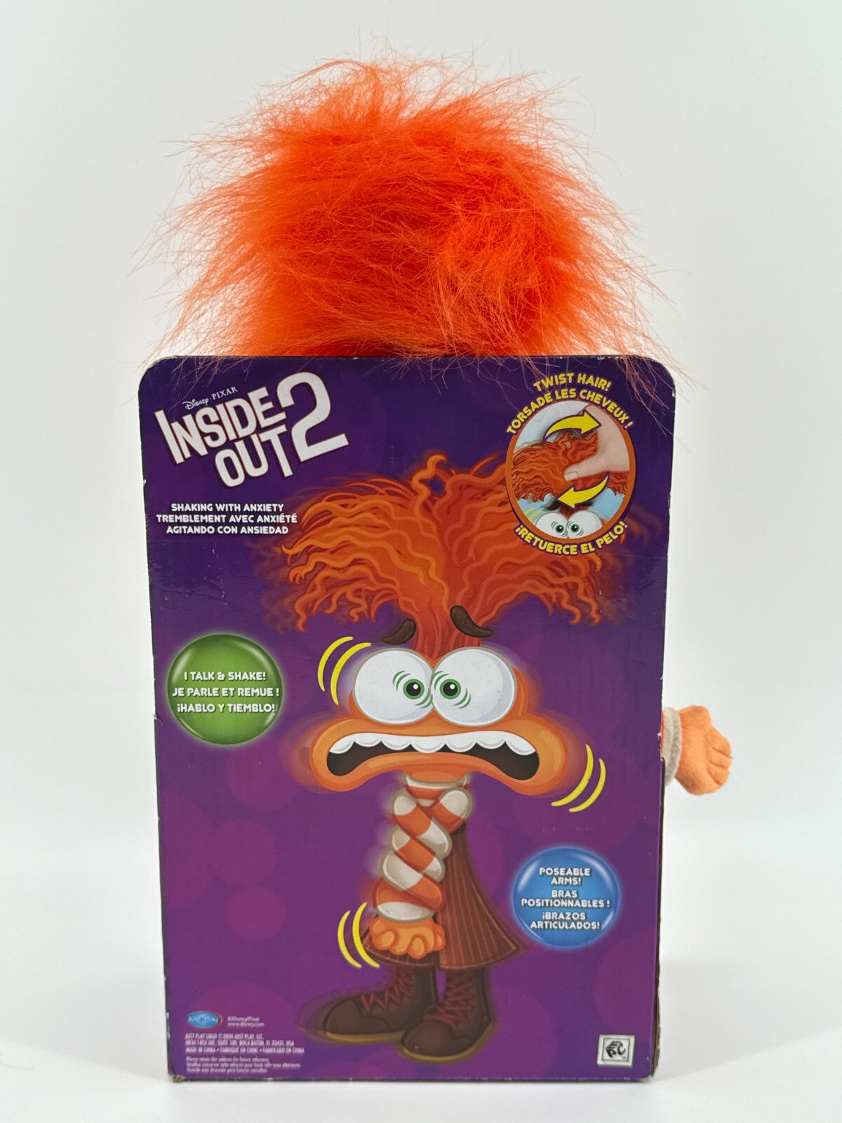 Inside Out 2 2024 Shaking with Anxiety 12” Talking Doll Disney Pixar Just Play