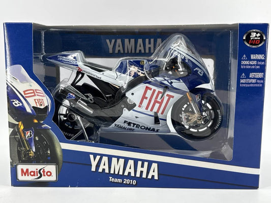 Maisto 1:10 Yamaha Team 2010 No. 99 Diecast Motorcycle – Fiat Livery MotoGP Jorg