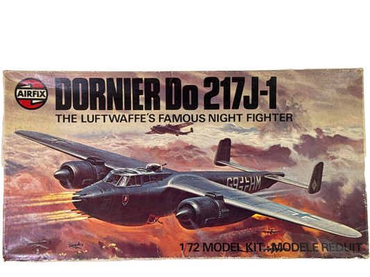Airfix Dornier Do 217J-1 1/72 WWII Night Fighter Kit #04020-6 Complete Vintage