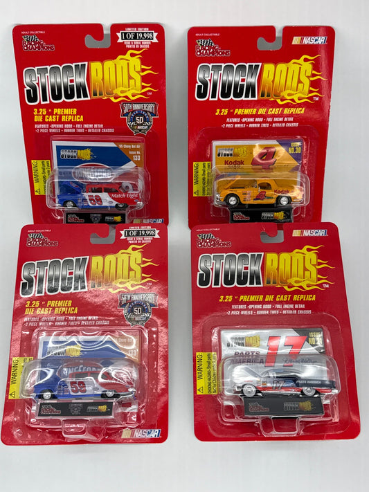 Stock Rods Diecast Lot Chevy Bel Air Kodak #4 Parts America #17 NASCAR x4