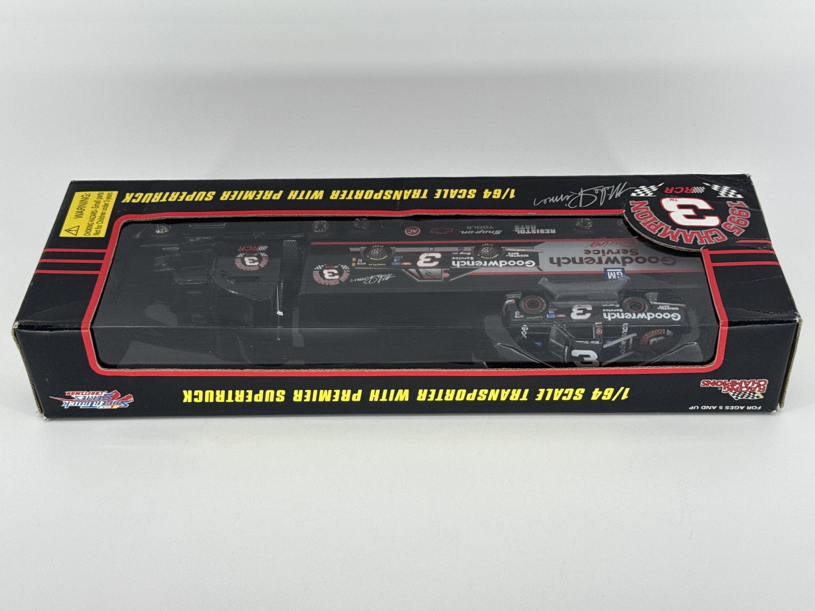 1995 Mike Skinner #3 GM Goodwrench SuperTruck Transporter Racing Champions 1/64