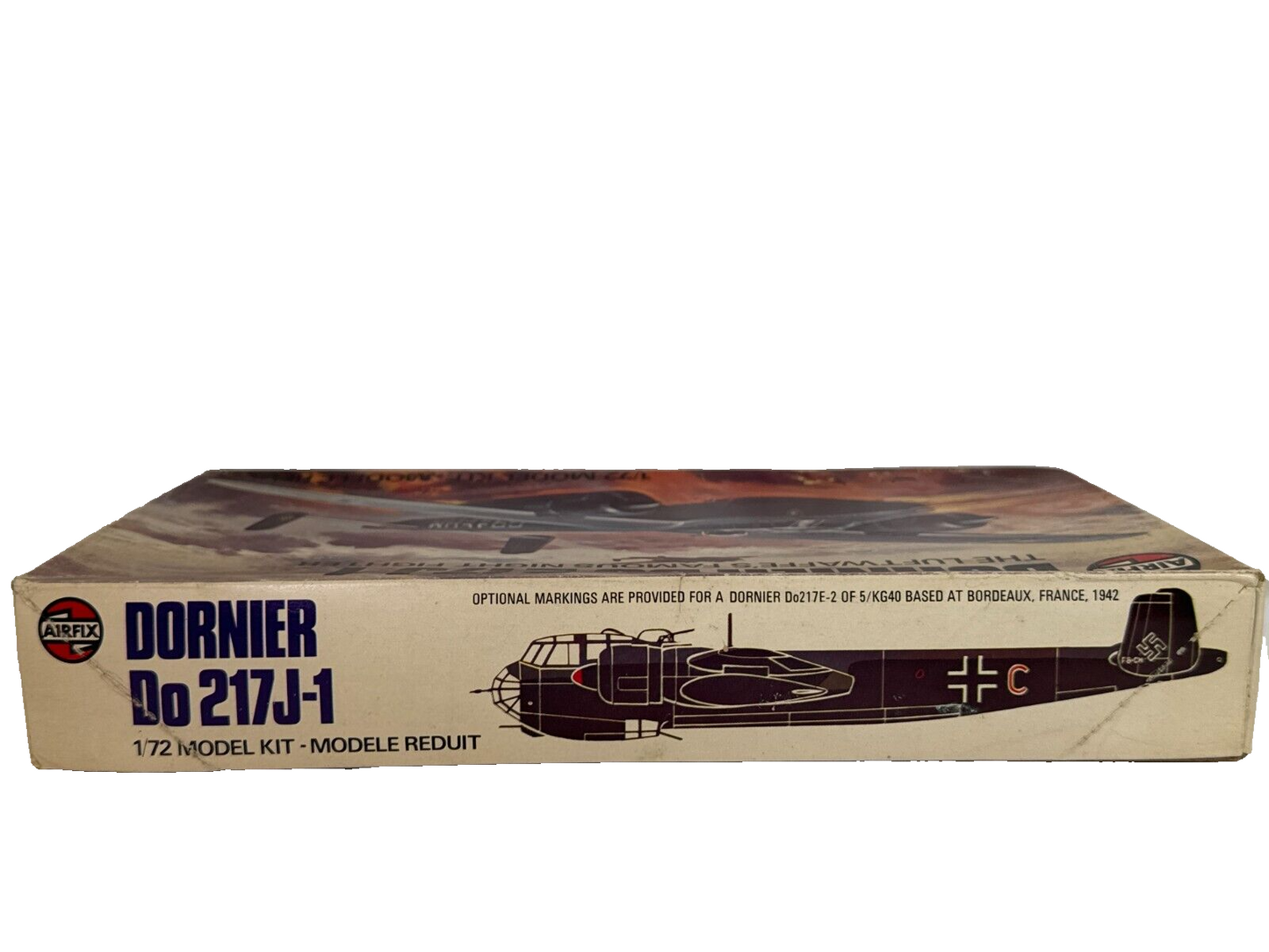 Airfix Dornier Do 217J-1 1/72 WWII Night Fighter Kit #04020-6 Complete Vintage