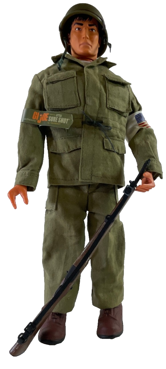 Hasbro G.I. Joe Sgt Rock Little Sure Shot 12" Figure DC Comics Boxed 2000s Rare