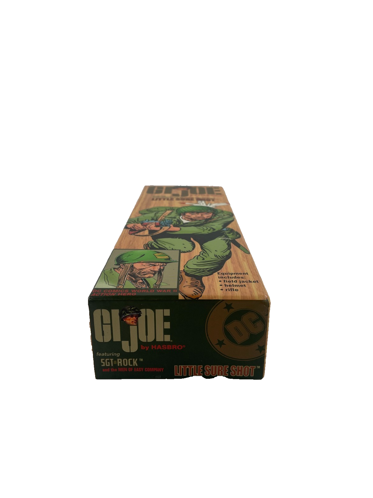 Hasbro G.I. Joe Sgt Rock Little Sure Shot 12" Figure DC Comics Boxed 2000s Rare
