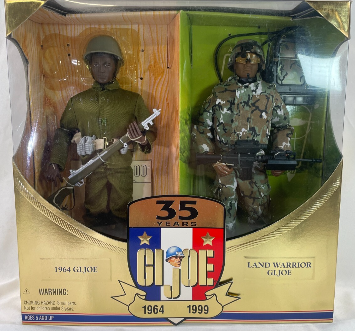 GI Joe 35th Anniversary 1964 GI Joe & Land Warrior African American Set 1999