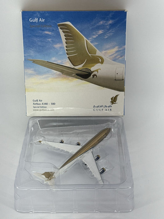 Herpa Gulf Air Airbus A340-300 Special Edition Diecast Model 1:500 HE507455