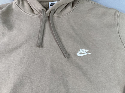 Nike BV2654 247 Pullover Hoodie Mens XXL TTG EEG Tan Cotton Blend Graphic Fleece