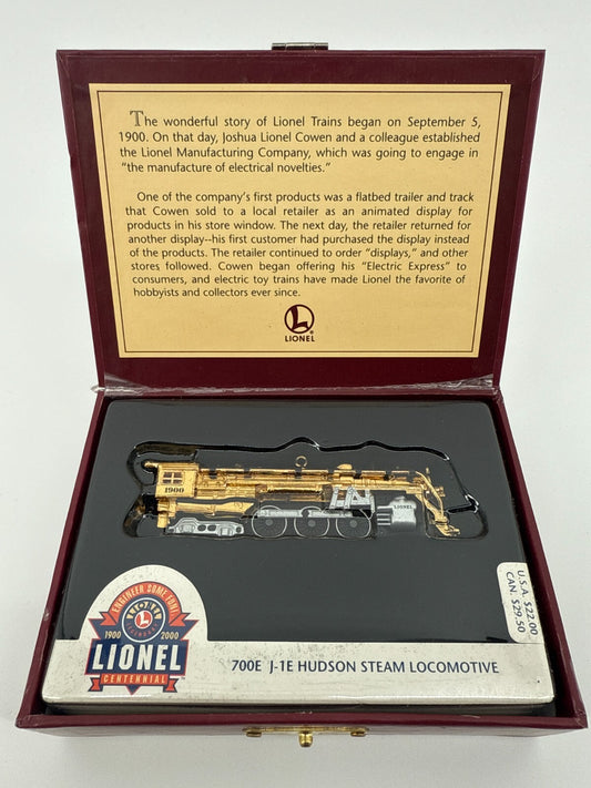 🎄 Hallmark Lionel 700E J-1E Hudson Steam Locomotive Ornament 100th Anniversary