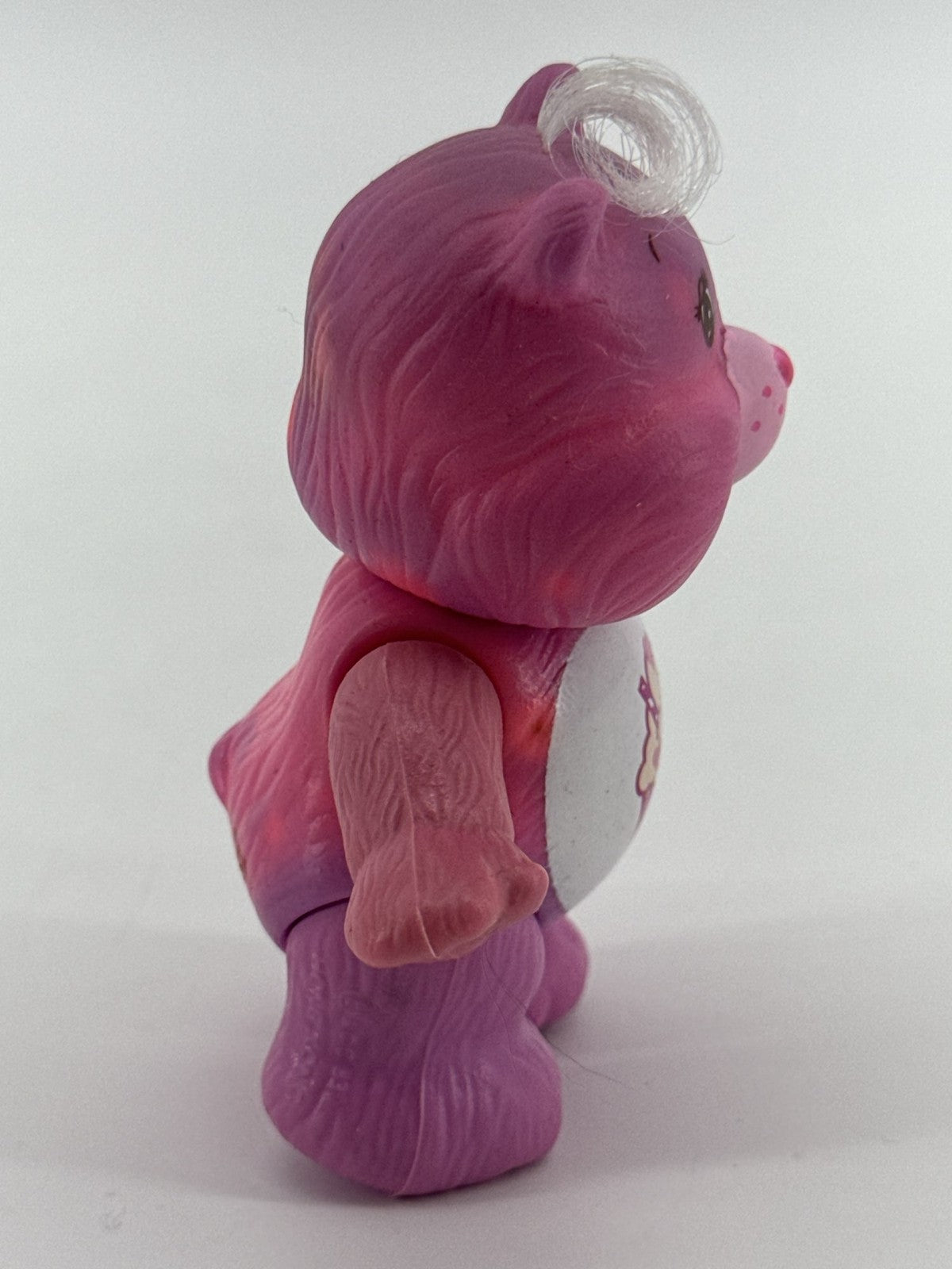 Care Bears Love A Lot Bear Poseable Figure Kenner 1983 PVC Pink Hearts