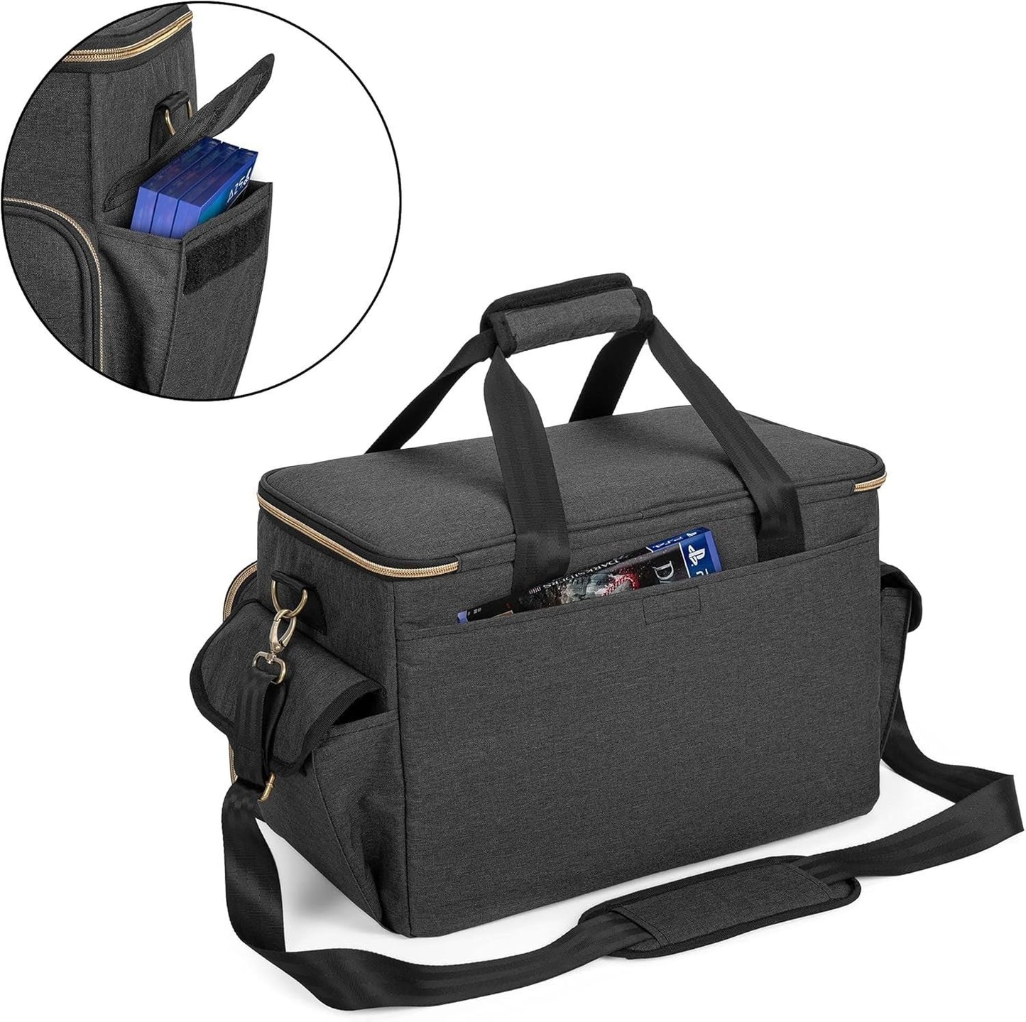 Trunab Travel Bag for PS5 Xbox Series X Console Case Storage Carrying Tote NEW