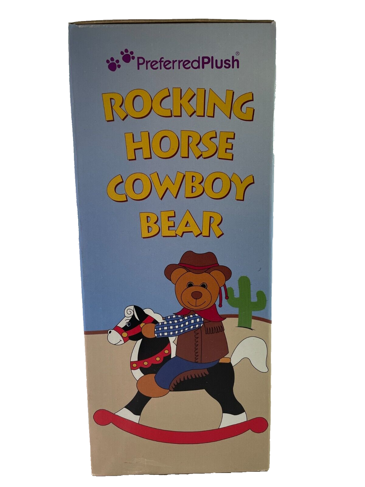 Preferred Plush Rocking Horse Bear P6272-IN Soft Ride-On Nursery Toy GUC Vtg