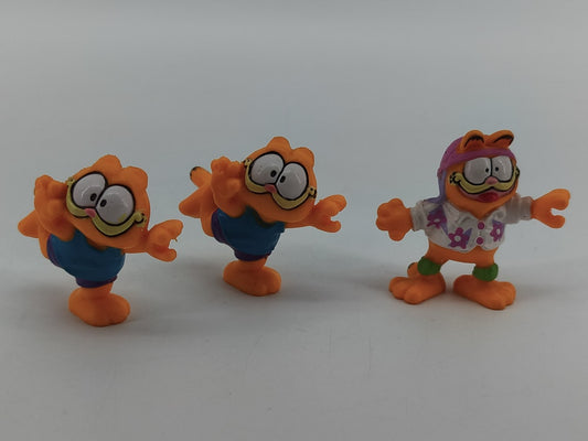 Garfield McDonald's Happy Meal PVC Figures Lot of 3 1981