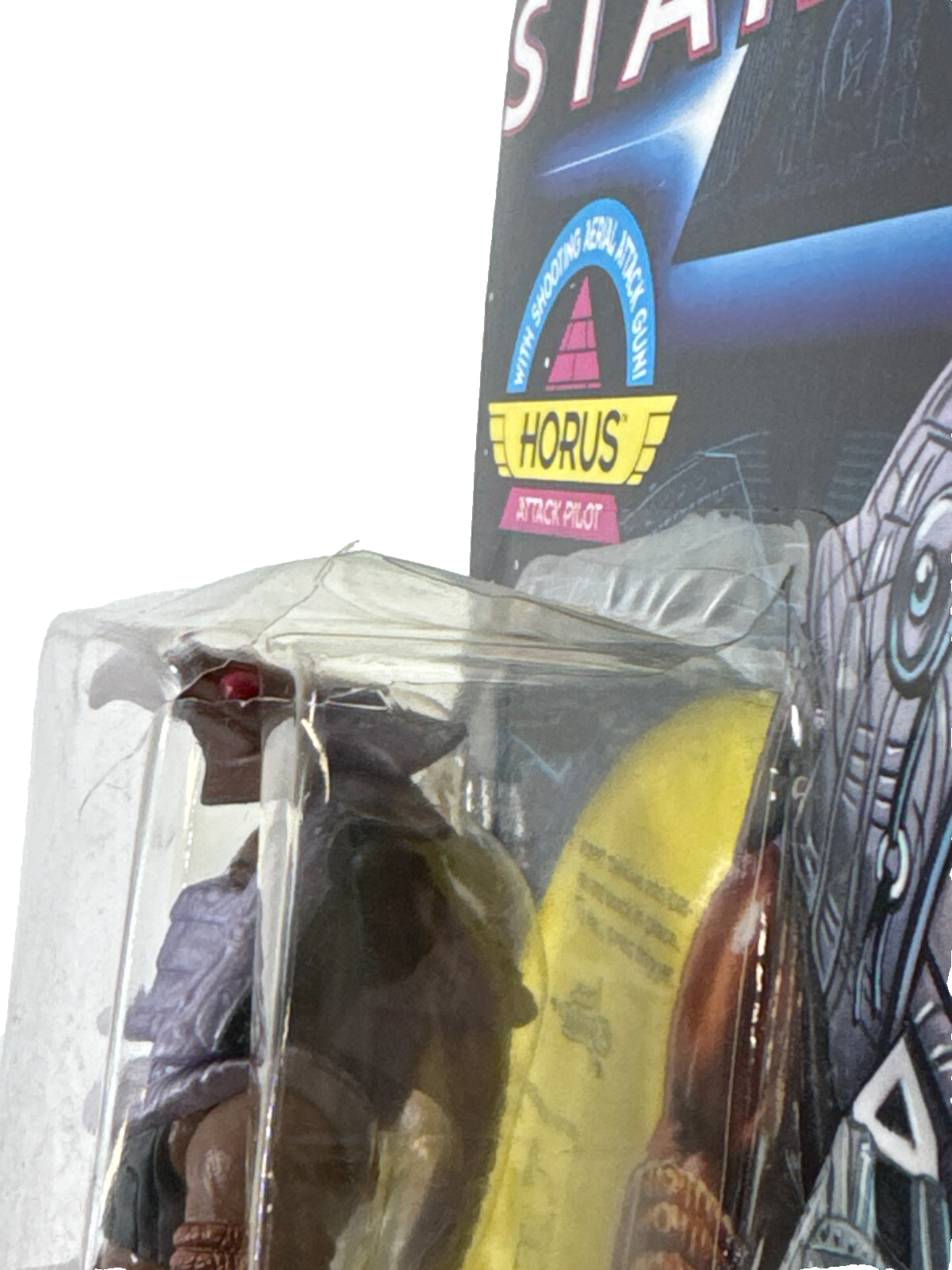 1994 Hasbro Stargate Horus Attack Pilot Figure w/ Accessories Carded READ