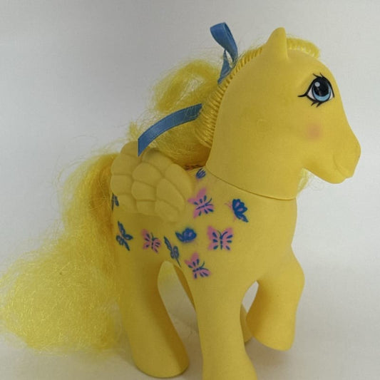 MLP G1 1987 Dancing Butterflies Pegasus Yellow