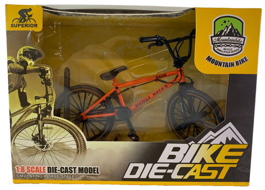 Superior 1:8 Scale Die-Cast Mountain Bike Model – BMX Red Orange