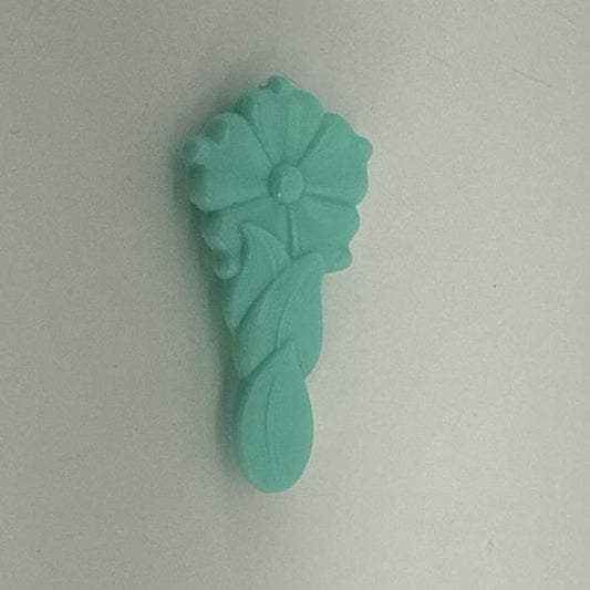 MLP G1 Teal Flower Hair Brush Accessory