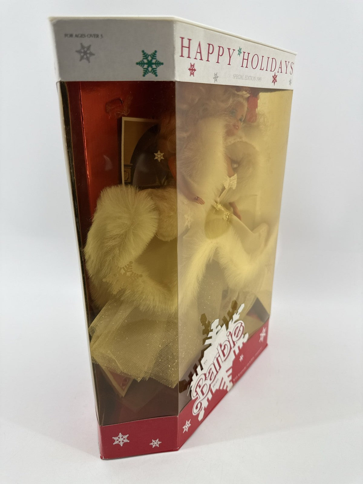 1989 Happy Holidays Barbie Special Edition Mattel 3523 White