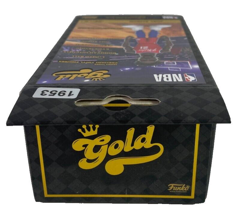 Funko Gold NBA Joel Embiid Chase Variant – 5” Premium Vinyl Figure – 76ers