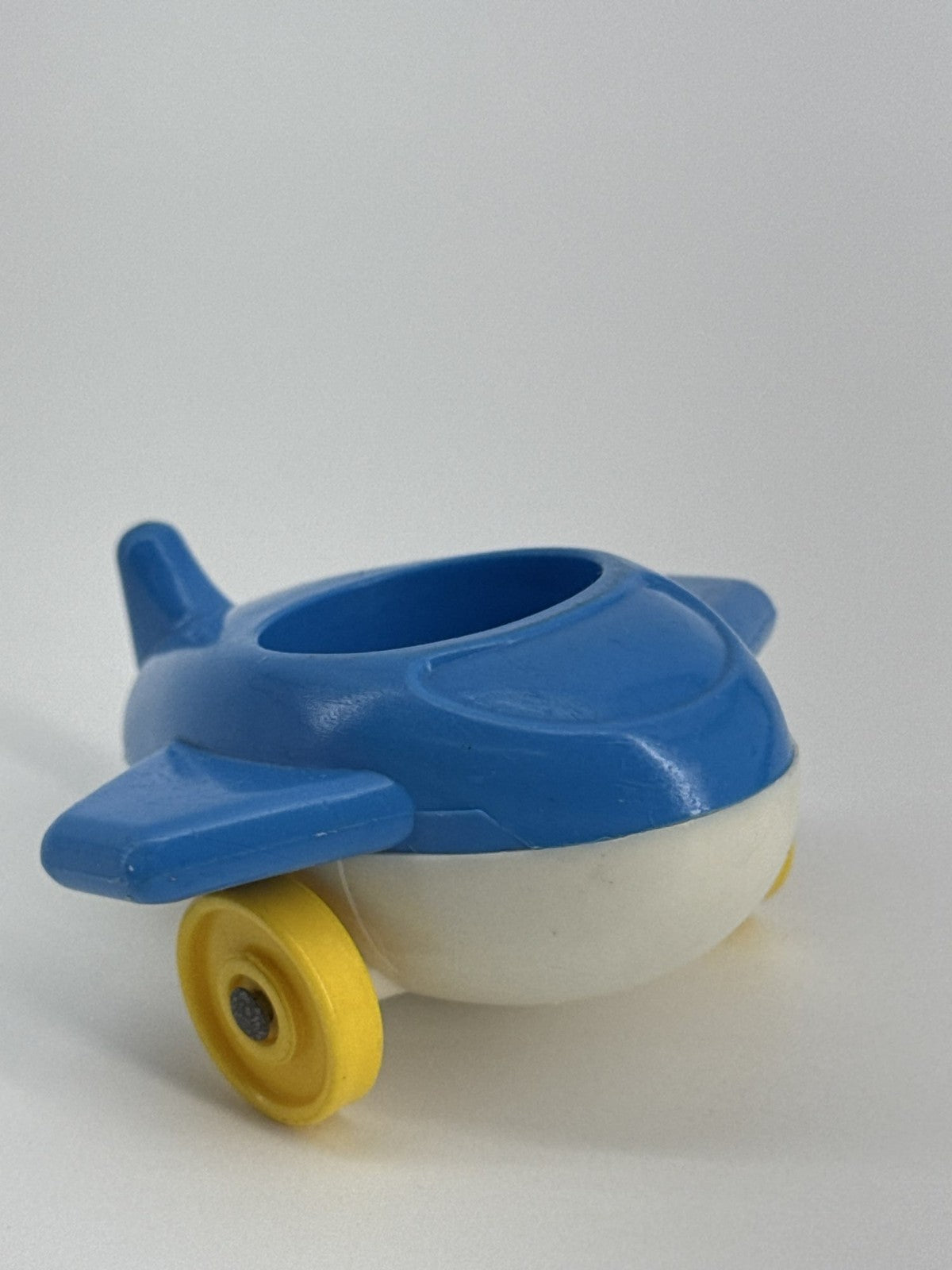1980 Fisher-Price Little People Blue Yellow Jet Airplane #933