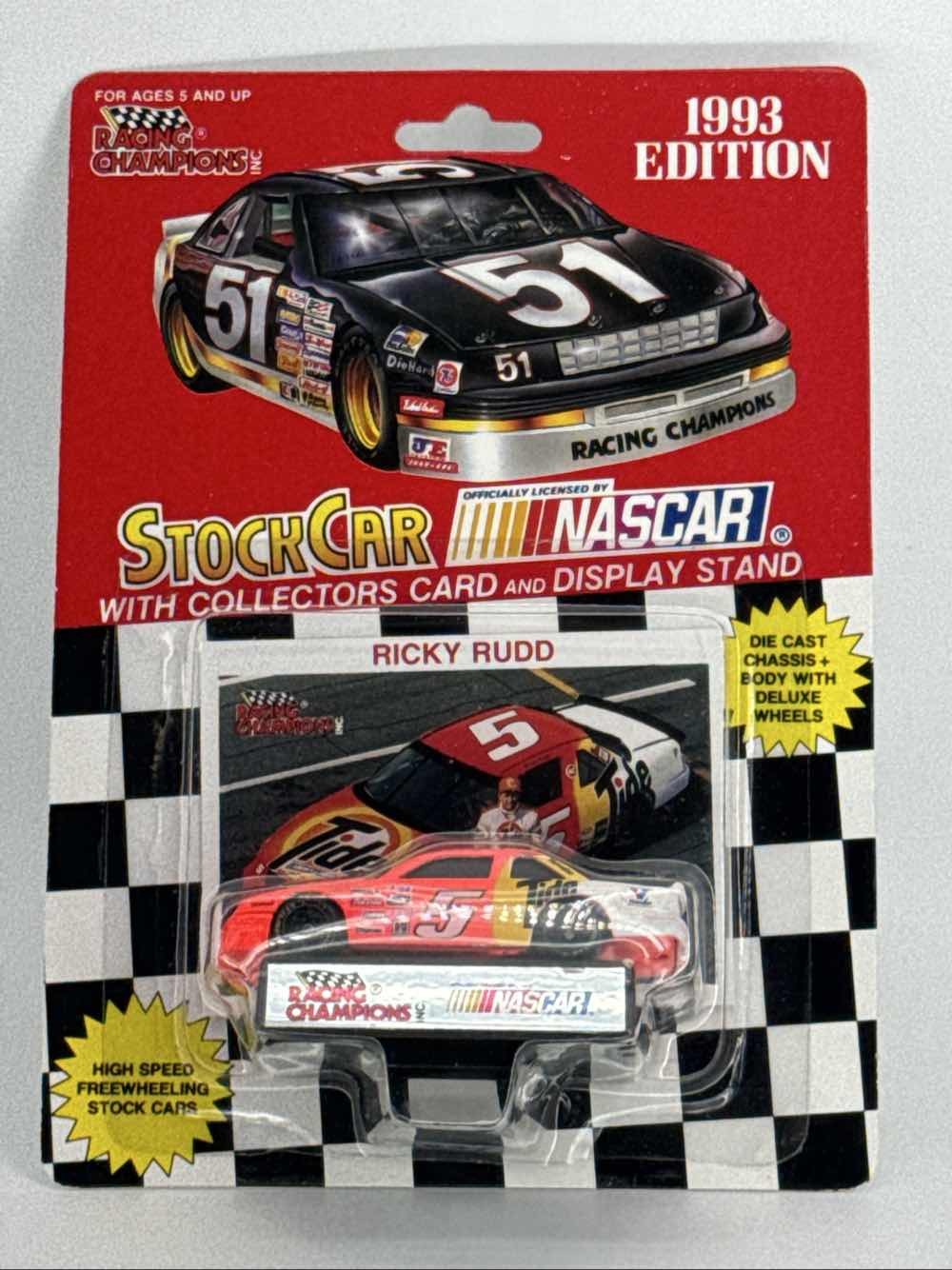 1993 Racing Champions NASCAR #5 Ricky Rudd Tide 1:64 Diecast Stock Car NIP