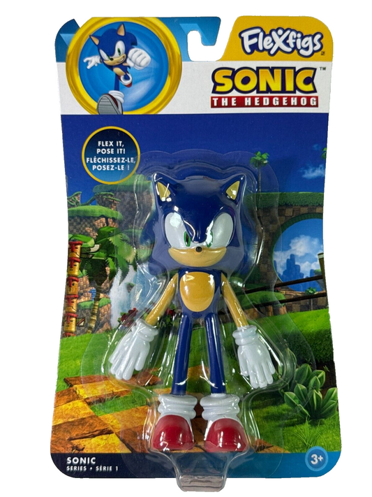 Sonic The Hedgehog FlexFigs 5" Bendable Figure TCG Toys 55220 SEGA Collectible