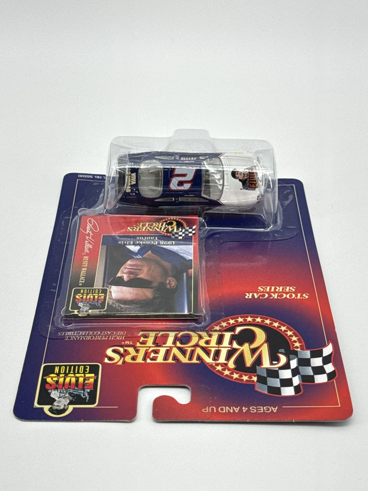 Vintage Winner's Circle Rusty Wallace 1998 Penske Elvis Taurus Diecast NASCAR Ca