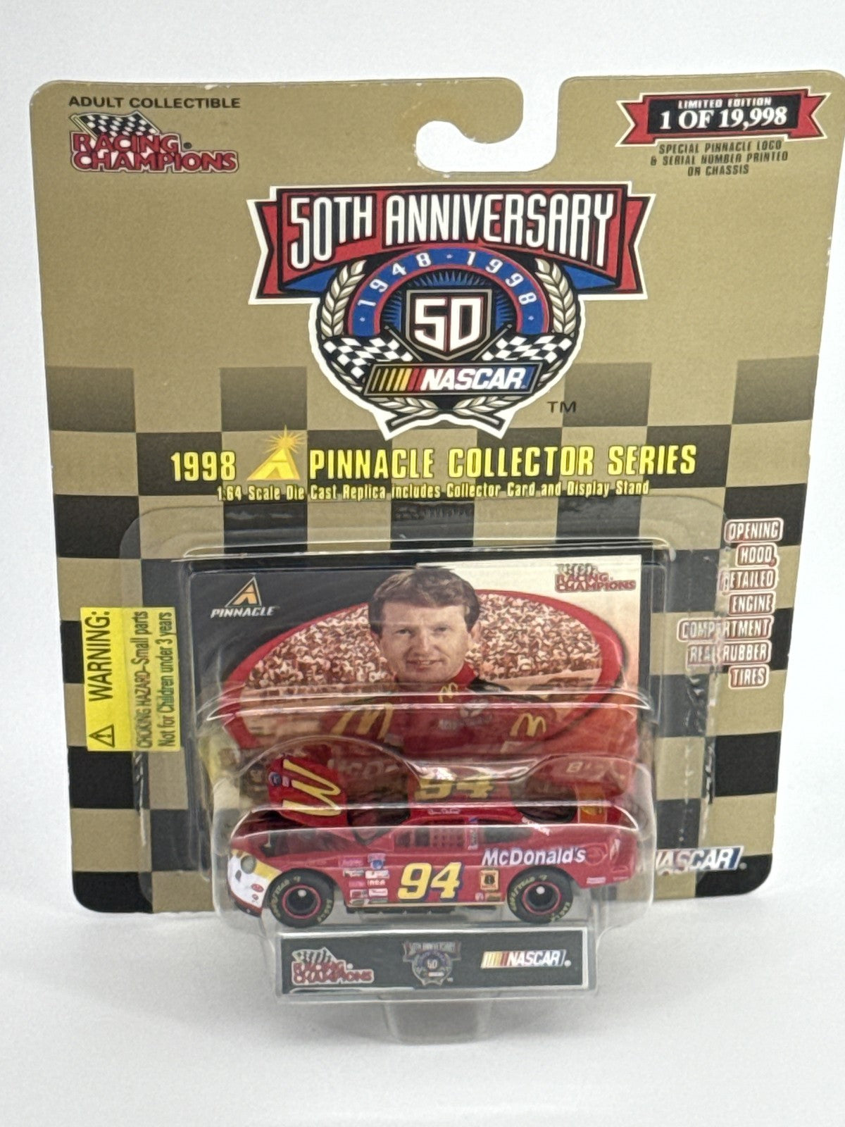 Vintage NASCAR Hat Cap Snap Back 50th Anniversary Pinnacle Series Racing Mens 90