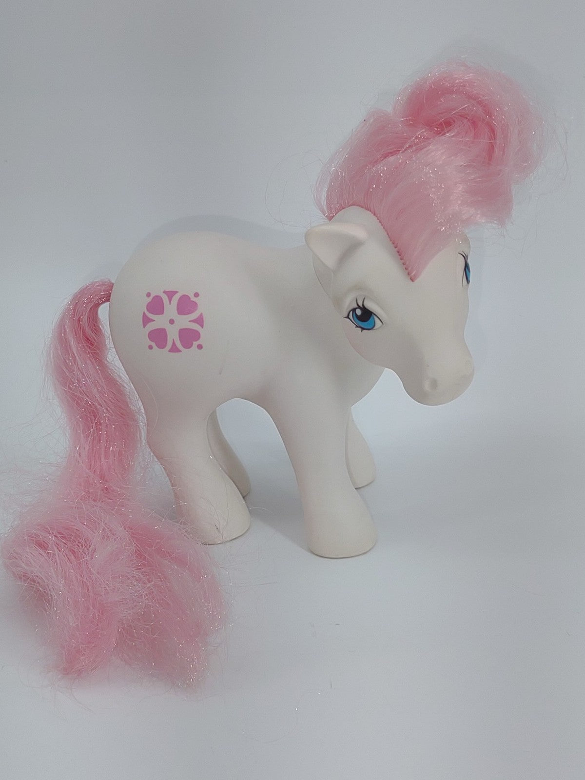 1983 My Little Pony G1 Sundance White Pink Hearts Hasbro MLP Figure