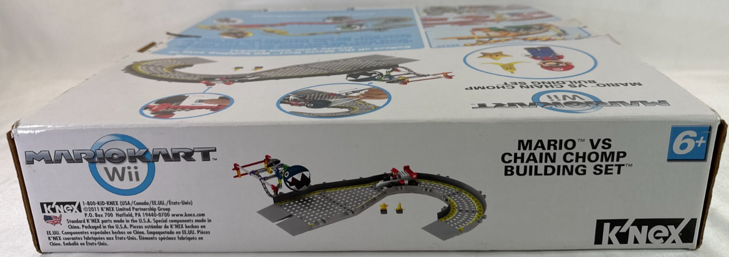K'NEX Mario Kart Wii Mario vs Chain Chomp Building Set Incomplete Fair w/ Box
